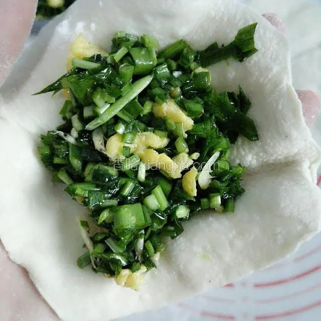 放上馅料