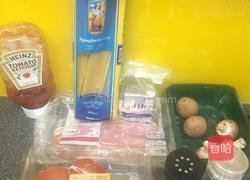 培根蘑菇意面的做法图解1