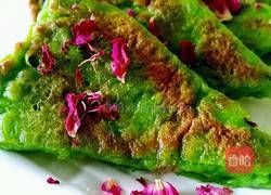 菠菜煎饼的做法图解6