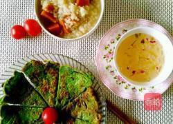 菠菜煎饼的做法图解7