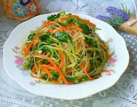 豆苗拌粉丝[图]