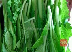 肉末小白菜的做法图解1