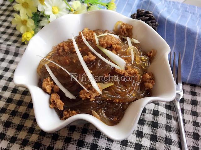 肉末炒粉丝