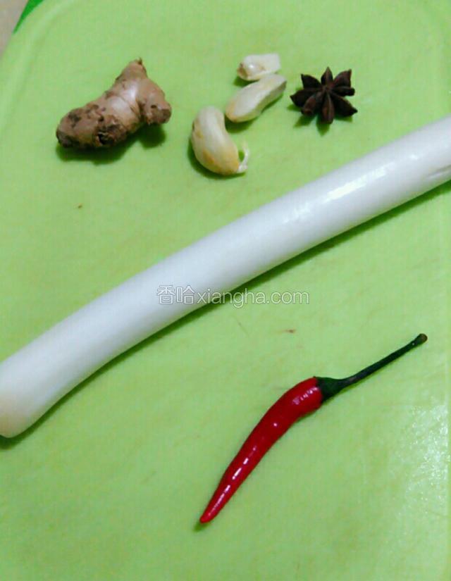 将佐料切好。