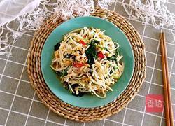 菠菜果仁拌金针菇的做法图解7