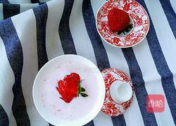 草莓奶昔#甜品的做法图解8