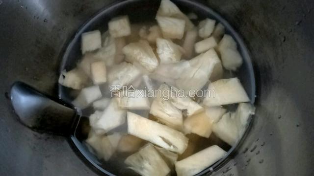 放入蜂蜜和适量清水，水面要达到豆浆机内桶最低刻度线。