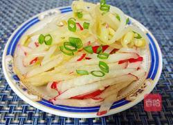 爽拌豆芽萝卜丝的做法图解7