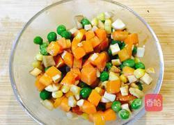 五彩杂粮蒸香菇的做法图解3