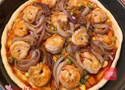 超级美味的虾仁披萨的做法图解4