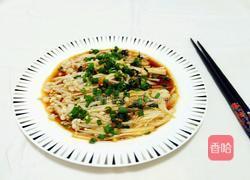 葱油蒸金针菇的做法图解7