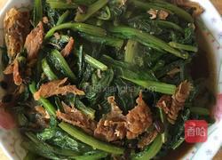 豆豉鲮鱼油麦菜的做法图解9