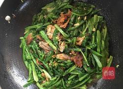 豆豉鲮鱼油麦菜的做法图解7