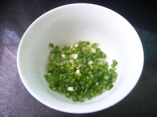 葱花切末，喜欢葱味大的可以多放一些
