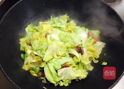 腊肉炒卷心菜的做法图解6