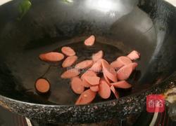 菠菜火腿肠的做法图解4