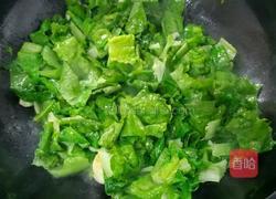 家常蒜米炒莴苣叶的做法图解5