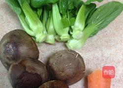 香菇扒菜胆的做法图解1