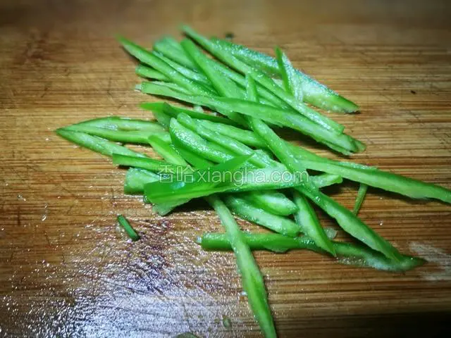 尖椒切丝