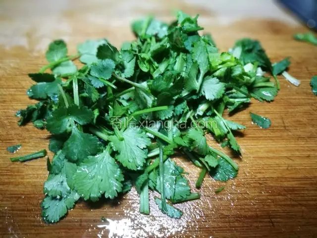 香菜切沫