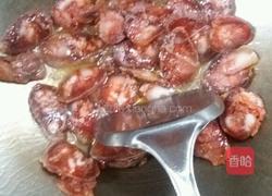 西兰花炒腊肠的做法图解2