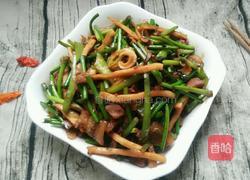 鱿鱼炒蒜苔的做法图解9