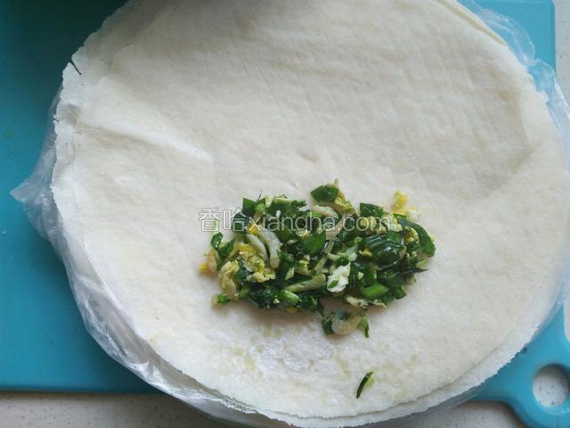 馅料放中间