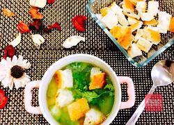 咸蛋丝瓜汤配法棍的做法图解9