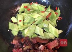 莴笋炒腊肉的做法图解6