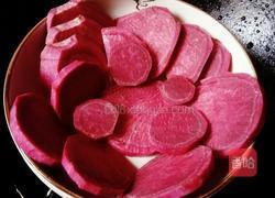 紫薯木瓜糯米团子的做法图解2