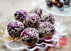 紫薯木瓜糯米团子的做法图解12