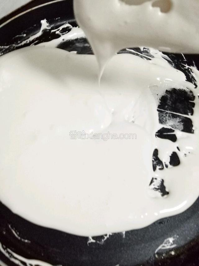 接以上再继续搅拌至fluff棉花糖浆变得有点粘稠拉丝状态即可。