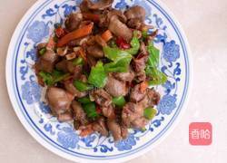 孜然辣炒鸡心的做法图解4