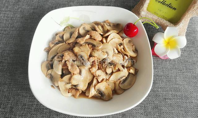 口蘑炒肉