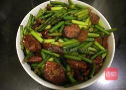 腊肠炒蒜苗的做法图解9