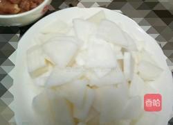 沙果炒肉片的做法图解1