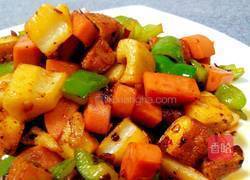 辣炒莲藕豆干丁的做法图解10