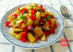 炒芹菜丁的做法图解8