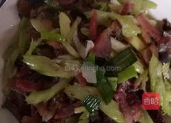 腊肉炒芹菜的做法图解8
