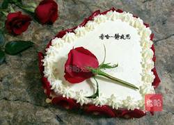 玫瑰花爱心蛋糕的做法图解16