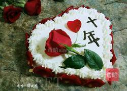 玫瑰花爱心蛋糕的做法图解18