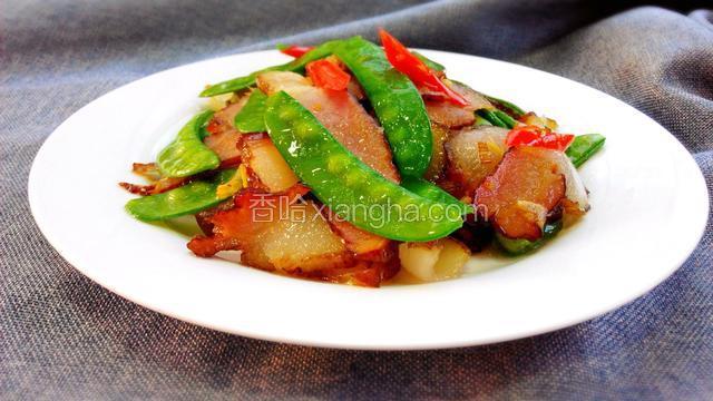 荷兰豆炒腊肉