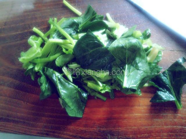 菠菜洗净切节