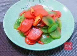 粉肠炒莴笋的做法图解6