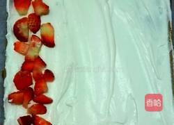 抹茶草莓卷(无油版)的做法图解10