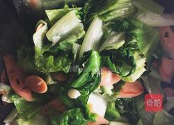 蒜蓉生菜火腿的做法图解5