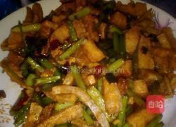 蒜苔炒豆腐丝的做法图解8