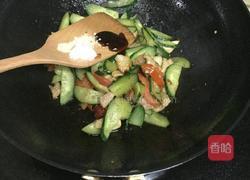 黄瓜炒肉的做法图解9