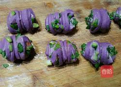 紫薯花卷的做法图解3