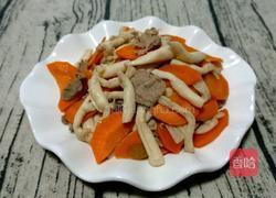 海鲜菇炒羊肉的做法图解8